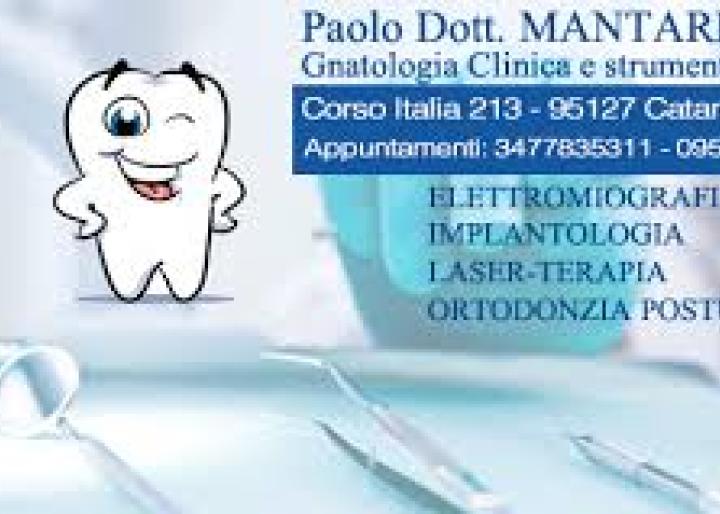 Dott. Paolo Mantarro Gnatologia Clinica in Sicilia - Catania